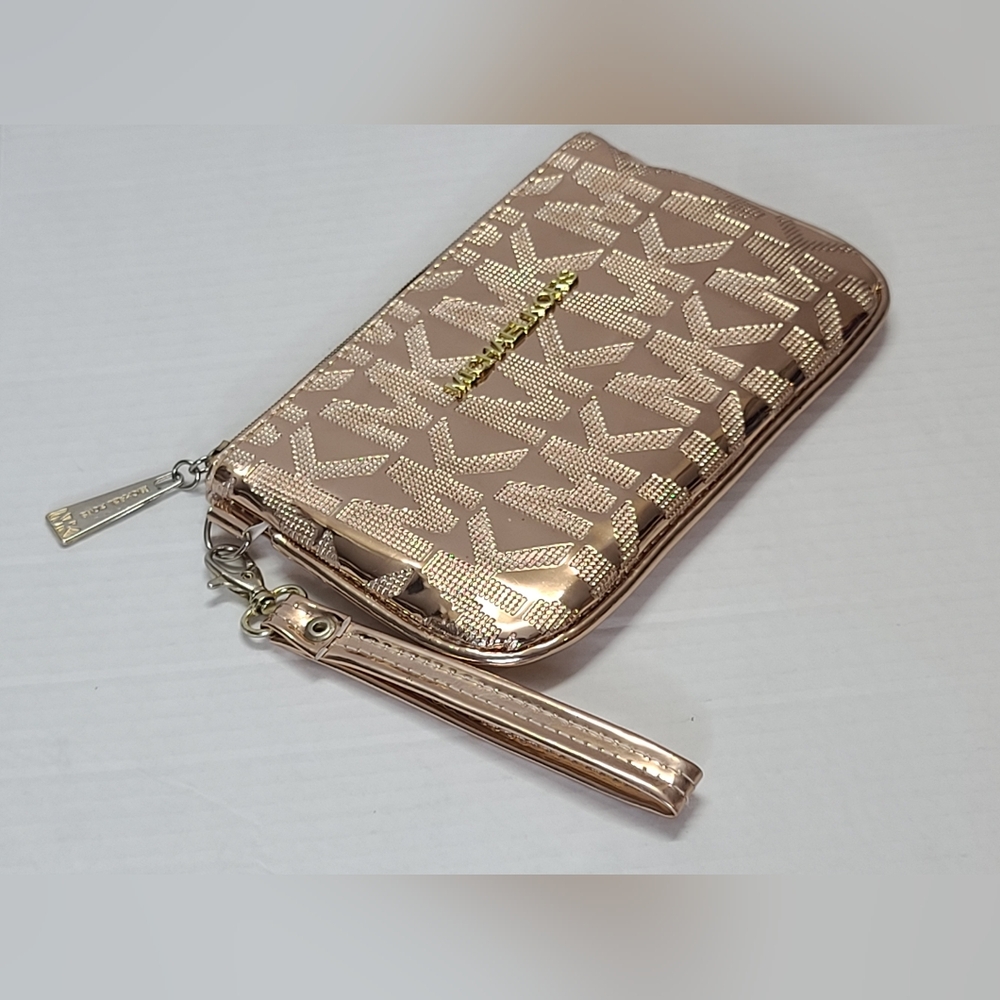 Michael Kors Rose Gold Mirror/ Gloss Wallet
